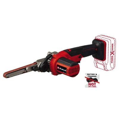 Einhell Напилок стрічковий акумуляторний TE-BF 18 Li - Solo PX, 18В 2 насадки 9/13мм 250-1700м/хв 457мм сумка 1.13кг без АКБ та ЗП