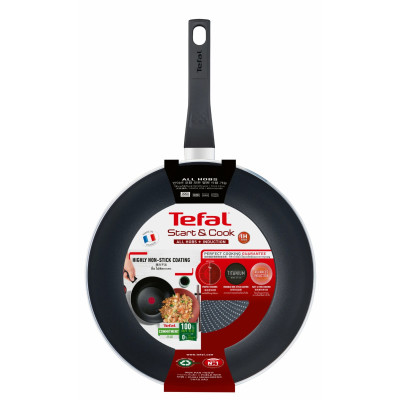 Tefal Сковорода ВОК Start&Cook, 28см, алюміній, бакеліт, чорний