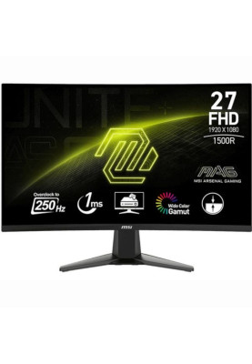 MSI Монітор MSI 27" MAG 276CXF 2xHDMI, DP, Audio, VA, 280Hz, 0.5ms, sRGB 102%, CURVED, AdaptiveSync