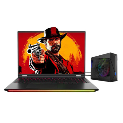 Dream Machines Ноутбук RT5080-16 16QHD+, AMD R9-9955HX3D, 32GB, F2TB, NVD5080-16, DOS, чорний