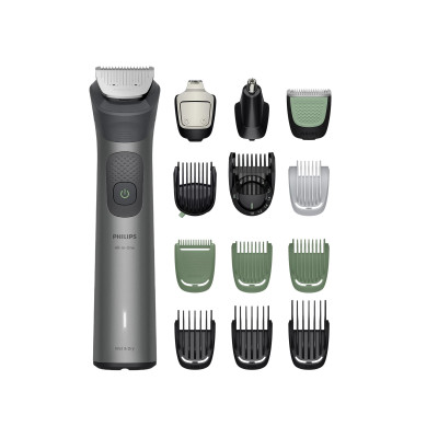 Philips Тример Philips Series 7000, для бороди, голови та тіла, насадок-15, сталь, сірий