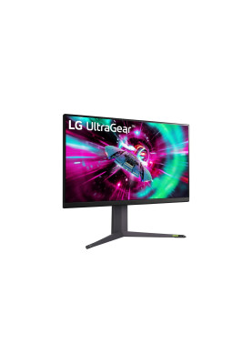 LG Монітор 31.5" 32GR93U-B 2xHDMI, DP, USB, Audio, IPS, 3840x2160, 144Hz, 1ms, DCI-P3 95%, G-SYNC, FreeSync, Pivot, HDR400