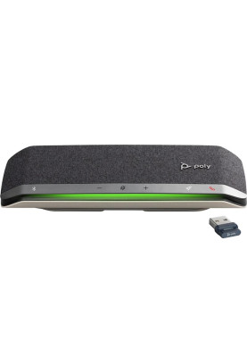 Poly Спікерфон Sync 40+ -M з адаптером BT700A, 3 x Bi-Mic, радіус 2,5 м, USB-A, USB-C, Bluetooth, сірий