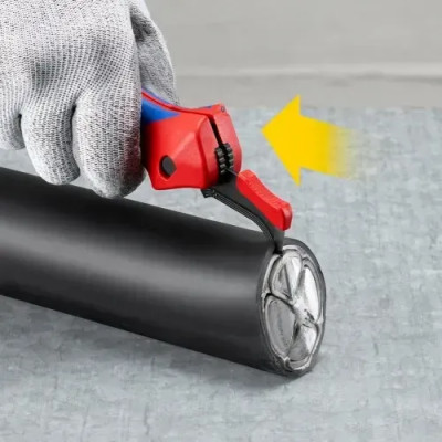 Milwaukee Ніж монтерський KNIPEX, вигнуте лезо, до 7мм, 0.065кг