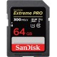 SanDisk Карта пам'яті SD 64GB C10 UHS-II U3 V90 R300/W260MB/s Extreme Pro