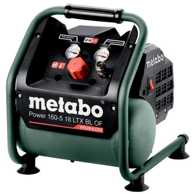 Metabo Компресор POWER 160-5 18 LTX BL OF акумуляторний, Li-Power 18В, 120л/хв, 8бар, ресивер 5л