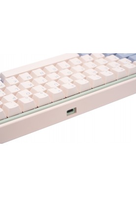 Varmilo Клавіатура механічна Minilo VXT67 Eucalyptus 67Key, Gateron G Pro 2.0 Brown, BT/WL/USB-A, Hot-Swap, EN, RGB, Рожевий