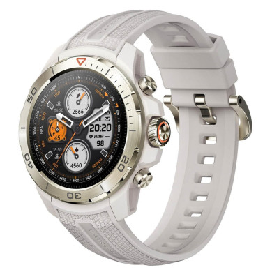 Mibro Смарт-годинник GS Explorer 48мм, 1.32", 466x466, AMOLED, BT 5.3, Dual-band GPS, 10 ATM, пісочно-білий