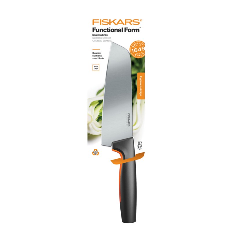 Fiskars Кухонний ніж Santoku Functional Form, 16 см