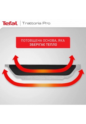 Tefal Сковорода Trattoria Pro, 28см, алюміній, бакеліт, сірий