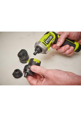 Ryobi Викрутка акумуляторна USB Lithium RSD4-120TA2 4В 1х2А·год 5Нм 200об·хв 2 насадки 10 біт 0.31кг кейс