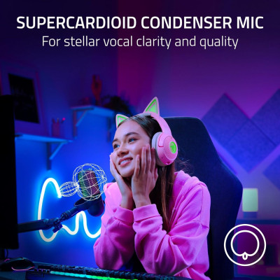 Razer Мікрофон геймінговий Seiren V3 Chroma, Uni, RGB, USB-A, 2м, чорний
