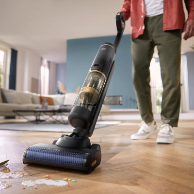 Philips Пилосос безпровідний AquaTrio, вологе прибирання, конт пилок -0.42л, автон. робота до 25хв, PowerCyclone Aqua, турборежум, чорний