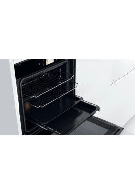 Whirlpool Духова шафа Whirlpool електрична, 73л, A+, дисплей, конвекція, телескопічні напрямні, чорний