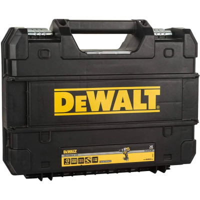 DeWALT Шурупокрут-дриль акумуляторний XR Li-Ion 18В 95Нм 450-2000об/хв кейс, ЗП 1.5кг без АКБ та ЗП