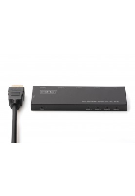 Digitus Відеосплітер HDMI (INx1 – OUTx4), 4K, Ultra Slim