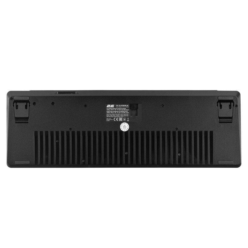 2E Gaming Клавіатура мембранна KG390 100key, USB-A/WL/BT, EN/UA, RGB, чорний