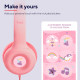 Trust Навушники Nouna Headphones mini-jack, Mic, Рожевий