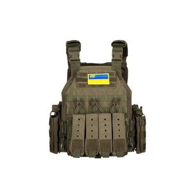 2E Tactical Плитоноска, Тип 3, Combat, швидке скидання, зелена