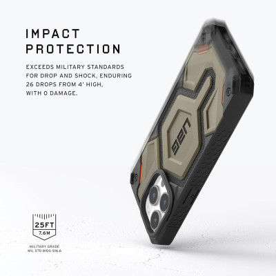 UAG Чохол UAG для Apple iPhone 15 Pro Monarch Pro Magsafe, Kevlar Elemental Green