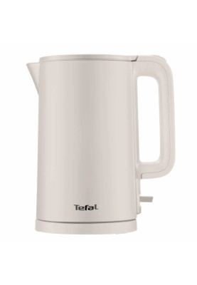 Tefal Електрочайник Thermo Protect, 1.5л, пластик, нержавіюча сталь, бежевий