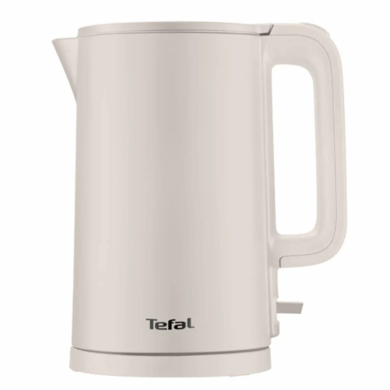 Tefal Електрочайник Thermo Protect, 1.5л, пластик, нержавіюча сталь, бежевий