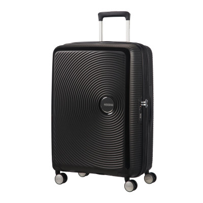 American Tourister Валіза American Tourister, Soundbox, поліпропілен, середня, 67см, 71.5/81л, TSA, 4 колеса, EXP, чорний