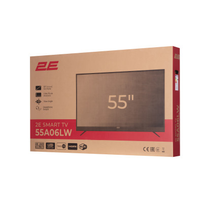2E Телевізор 55` LED 4K 50Hz Smart WebOS Black soundbar