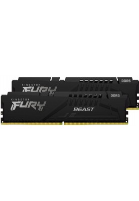 Kingston Пам'ять ПК DDR5 32GB KIT (16GBx2) 5200 FURY Beast Black EXPO