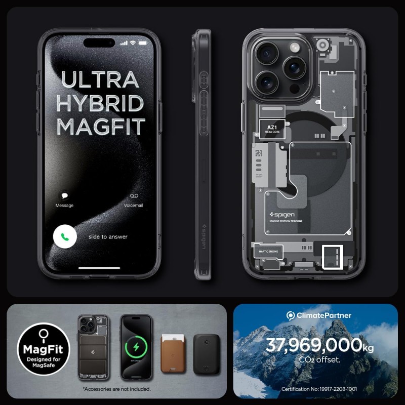 Spigen Чохол для Apple iPhone 15 Pro Max Ultra Hybrid MagFit, Zero One