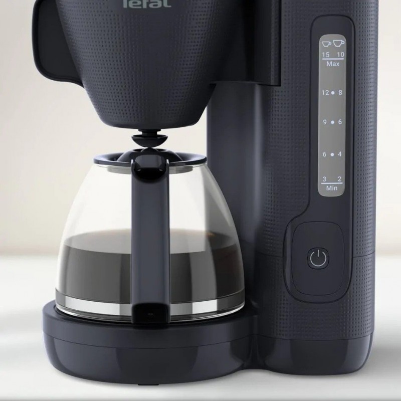 Tefal Кавоварка крапельна Morning Black Knight 1.25л, мелена, чорний