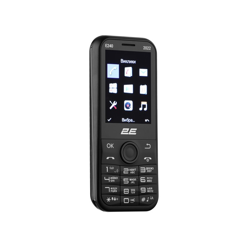 2E Мобільний телефон E240 2022 Dual SIM Black