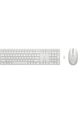 HP Комплект клавіатура та миша 650, WL, EN/UK, білий