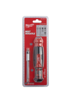 Milwaukee Викрутка, 14 насадок, ручка двокомпонентна, (Hex, PH, SL, PZ, Torx), сталь CrV