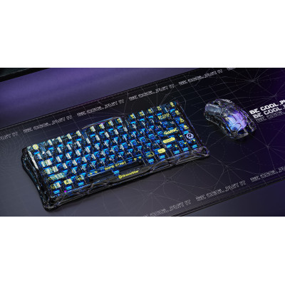 GravaStar Миша Mercury M2, BT/WL/USB-A, RGB, чорно-прозорий