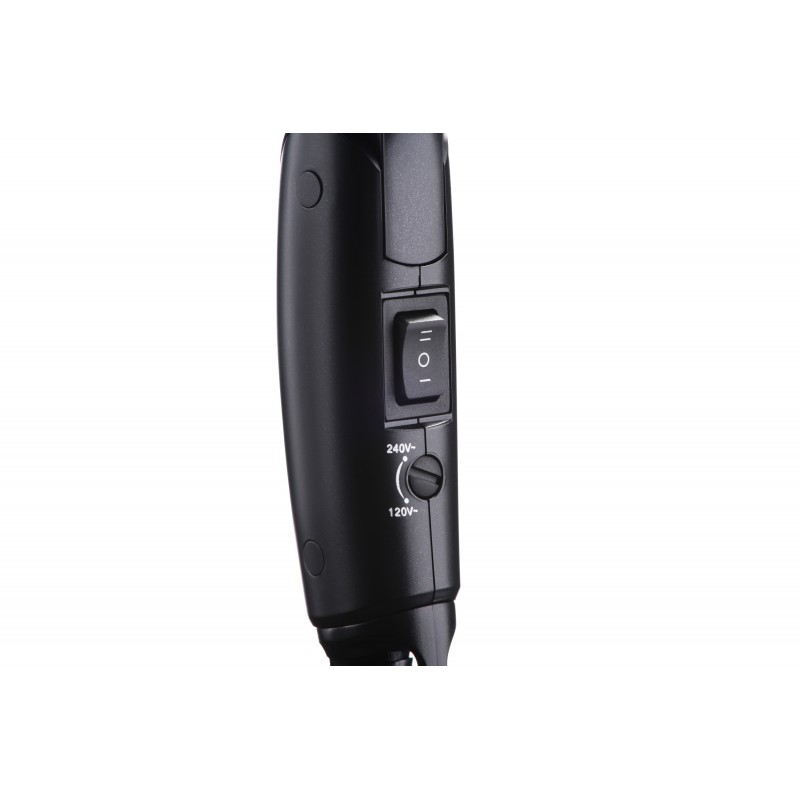 ARDESTO Фен HD-Y120T, дорожній, 1200Вт, складна ручка, 2 швидкості, 2 темп. режими, чорний