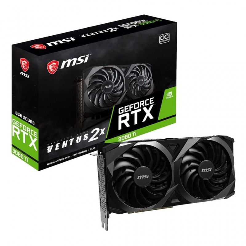 MSI Вiдеокарта GeForce RTX 3060 8GB GDDR6 VENTUS 2X OC