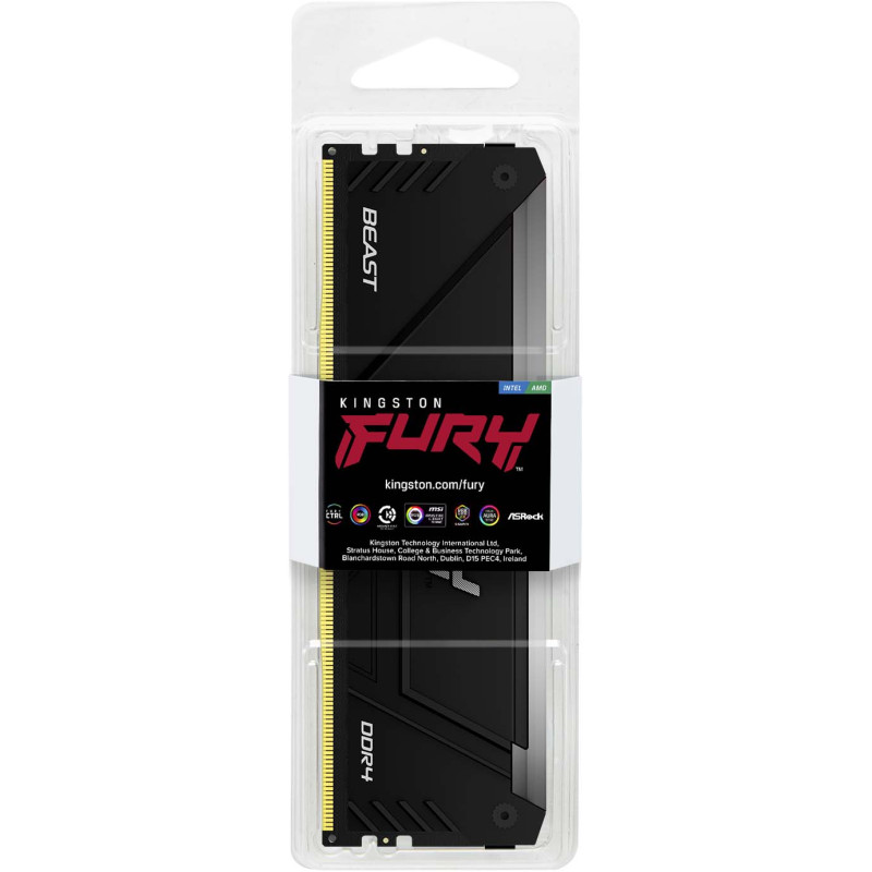 Kingston Пам'ять ПК Kingston DDR4 16GB 3600 FURY Beast RGB
