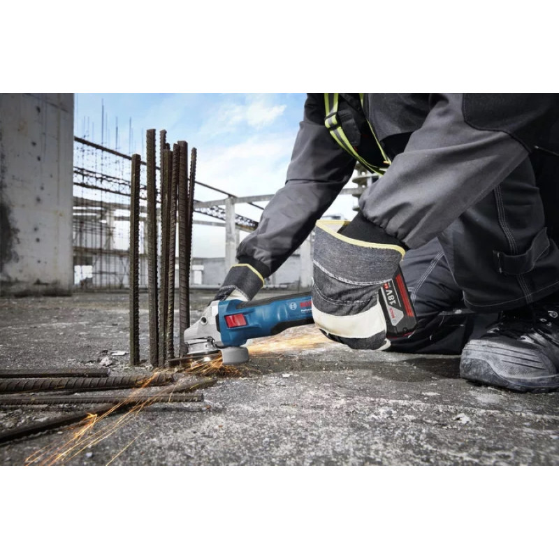 Bosch Шліфмашина кутова акумуляторна  GWS 18V-11S 125мм 18В 1x5А·год 0-9000об·хв 1.7кг кейс ЗП GAL1880CV