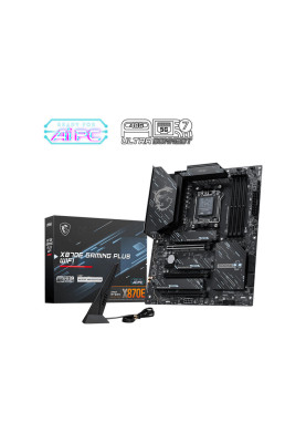 MSI Материнська плата X870E GAMING PLUS WIFI sAM5 X870E 4xDDR5 M.2 HDMI WiFi BT ATX
