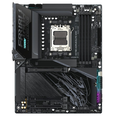 Gigabyte Материнська плата X870E A Elite X3D sAM5 X870 4xDDR5 M.2 Wi-Fi BT HDMI DP ATX