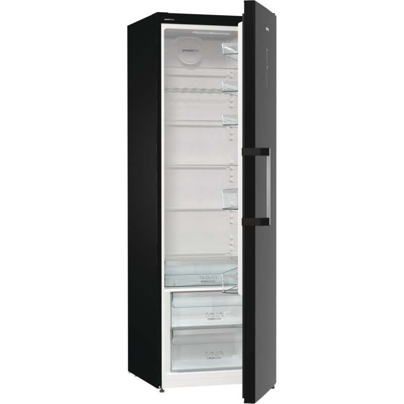 Gorenje Холодильна камера, 185x60х66, 398л, А++, дисплей, зона св-ті, чорний