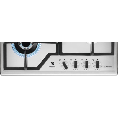 Electrolux Варильна поверхня газова, 60см, чавун, нерж Electrolux Варильна поверхня газова, 60см, чавун, нерж
