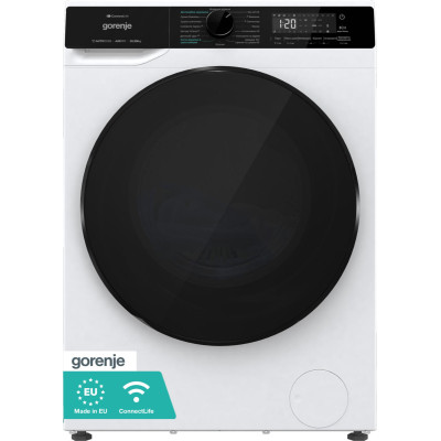 Gorenje Прально-сушильна машина фронтальна, 10.5(6)кг, 1400, A+, 60см, дисплей, пара, інвертор, Wi-Fi, білий