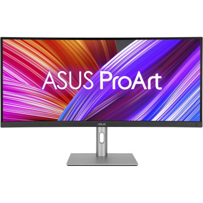 ASUS Монітор 34.1" ProArt PA34VCNV 2xHDMI, 2xDP, USB-C, 2xUSB, RJ45, MM, IPS, 3440x1440, 21:9, sRGB 100%, CURVED, AdaptiveSync, HAS, HDR10