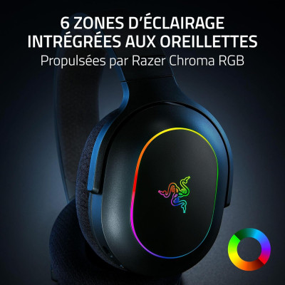 Razer Гарнітура ігрова Barracuda X Chroma, BT/WL, RGB, чорний