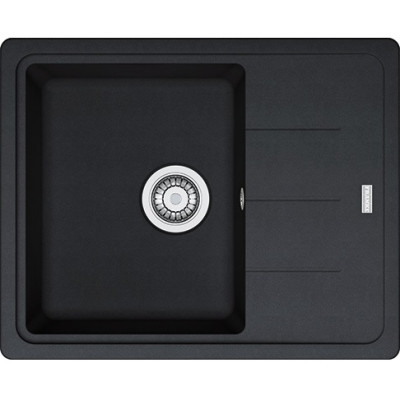 Franke Мийка кухонная Basis, фраграніт, прямокутник, з крилом, 620х500х200мм, чаша - 1, накладна, BFG 611-62, воникс