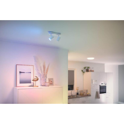 WiZ Світильник точковий накладний розумний IMAGEO Spots, 2х5W, 2200-6500K, RGB, Wi-Fi, білий