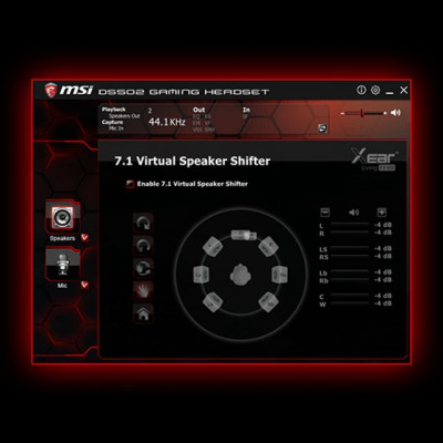 MSI Гарнiтура DS502 GAMING Headset