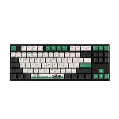 Varmilo Клавіатура механічна VEA87 Panda R2 87Key, Cherry Mx Blue, USB-A, EN/UKR, White Led, Зелений
